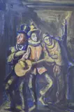 Serenata by Raul Guillermo Podesta, témpera sobre papel, offered Mar 2023