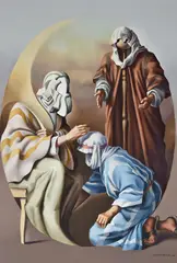 La Bendicion De Jacob by Vito Campanella, óleo sobre tela, offered Mar 2023
