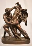 Luchadores by Peter Ipsen, escultura de terracota, offered Mar 2023