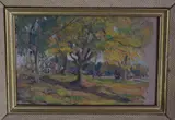 Paisaje by Francisco Mariani, óleo sobre tabla, offered Mar 2023