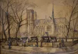 Frank-Will, Notre Dame, acuarela