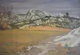 Yves Brayer, La Plaine Des Baux De Provence, óleo sobre tela