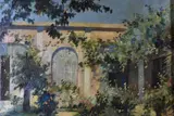 Alejandro Bustillo, Casa Con Enredadera, óleo sobre tela