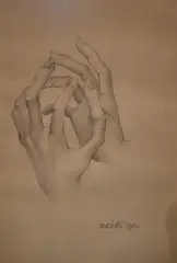 Mariette Lydis, Mains, dibujo al lápiz