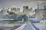 Eduardo Faradje, Puerto Madero, óleo sobre tela