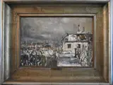 Alphonse Quizet, Casa Nevada, óleo sobre tabla
