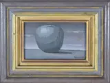 Maximo Augusto Theule, La Manzana, óleo sobre cartón