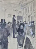 Eduardo Sívori, Apertura De Un Salon Parisien