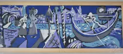 Venecia by Carlos Alonso, grabado en colores numerado 73/100 y, offered Jun 2022