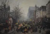 Feria De Barcelona by Joaquin Miro Argenter, óleo sobre tela, offered Jun 2022