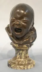 Testa Di Bambino by Bernardo Balestrieri, escultura de bronce, offered Jun 2022