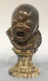 Bernardo Balestrieri, Testa Di Bambino, escultura de bronce