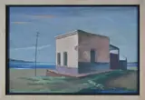 Casa by Onofrio Pacenza, óleo sobre hardboard, offered Jun 2022