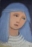 Primaldo Mónaco, Joven Niña, óleo sobre tela