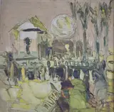 Bruno Venier, Muelle Del Tigre, óleo sobre hardboard