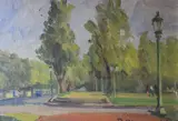 David Heynemann, Costanera Sur, óleo sobre tela pegada en hardboard