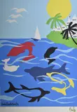 Delfines En La Costa by Carlos Páez Vilaró, serigrafía numerada 182/500, offered Aug 2022