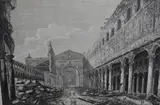 Luigi Rossini, VEDTA DE LA MURA DI ROMA... y ROVINA DELLA GRAN BASILICA DE S. PAOLO..., grabados
