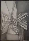 Dos Momentos by Gabriela Aberastury, dibujo al lápiz sobre papel, offered Mar 2022