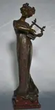 Dama Tocando La Lira by Julien Lorieux, escultura de petit bronce, offered Mar 2022