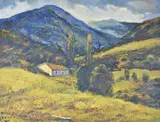 Egidio Cerrito, El Valle, óleo sobre hardboard