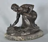 Hans Müller, Segadora, escultura de bronce patinado