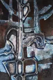 Composicion by Fabian Galdamez, técnica mixta, offered Nov 2021