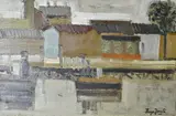 Hugo Irureta, Barcos, óleo sobre tela