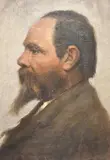 Pío Collivadino, Perfil Masculino, óleo sobre tela