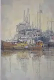 Descanso (Ushuaia) by Norberto J. Luppi, óleo sobre hardboard, offered Sep 2021