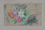 Flores by Juan Carlos Faggioli, pastel dedicado y, offered Sep 2021