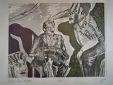 El Bandoneon by Julio Paz, grabado, offered Sep 2021