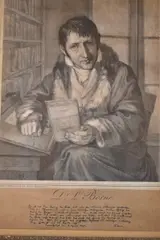 Moritz Daniel Oppenheim, Dr. L. BÖRNE, litografía con marco dorado