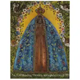 Rosina Becker do Valle, “NOSSA SENHORA APARECIDA”, ÓLEO E PURPURINA SOBRE TELA