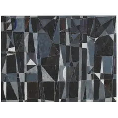 “NOITE AFRICANA - COM LUAR SOBRE A MESA DE BRILHAR” by Gonçalo Ivo, Óleo sobre tela, offered Aug 2026