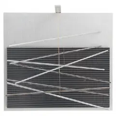 Jesús Rafael Soto, VIBRATIONS METALLIQUES, ALUMÍNIO, ACRÍLICO E FIOS DE NYLON