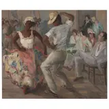 Haydéa Santiago, A BAILARINA E O MALANDRO, Óleo sobre tela