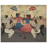 Heitor dos Prazeres, RODA DE SAMBA, Óleo sobre tela