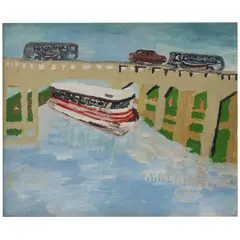 PASSEIO DE BALSA by Ranchinho, ÓLEO SOBRE TELA, offered Apr 2026