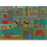 3 VARIAÇÕES DO MESMO TEMA - (VARIAÇÃO III - 1/1) by Dionísio del Santo, GUACHE SOBRE CARTÃO, offered Apr 2026