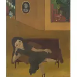 O descanso da modelo by Elza Oliveira De Souza, ÓLEO SOBRE PLACA, offered Nov 2025