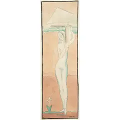 Nú Feminino by Antonio Gomide, Aquarela e grafite sobre papel, offered Nov 2025