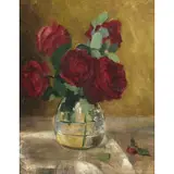 Georgina Albuquerque, Vaso com rosas vermelhas