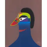 Roberto Magalhães, “O DONO DAS CORES”, Pastel sobre papel