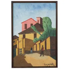 Vila da Praia de Nova Almeida - ES by Amadeo Luciano Lorenzato, ÓLEO SOBRE PLACA, offered Jul 2025