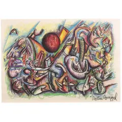 ''No encontro, a paisagem I'' by Antonio Henrique Amaral, Pastel sobre papel, offered Jul 2025