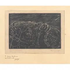 Oswaldo Goeldi, Casa dos mortos. ILL Dostojevski, XILOGRAVURA