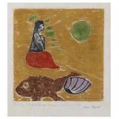 Mulher na praia by Oswaldo Goeldi, XILOGRAVURA, offered Jul 2025