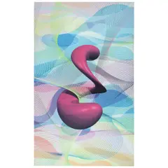Karim Rashid, Pink Spiralik, Impressão digital em tela colada em madeira
