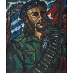 Che Guevara by Inimá de Paula, Óleo sobre tela, offered Apr 2025